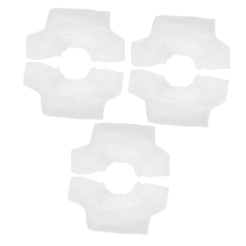 Milisten 6 Stück Teiliges Doll Shirt Weiß Basic Teddybärshirt Weiches Kuscheltier Shirt Für Bär Puppen Alltag Festliche Anlässe von Milisten