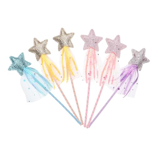 Milisten 6 Stück Teiliges Fantastische Feenstäbe für Starförmige Spielzeuge für Partys und Cosplay Glitzernde Feenstäbe für Geburtstagsfeiern und Rollenspiele Milisten 6 Stück Teiliges Fantastische Feenstäbe für Starförmige Spielzeuge für Partys und Cosplay Glitzernde Feenstäbe für Geburtstagsfeiern und Rollenspiele von Milisten