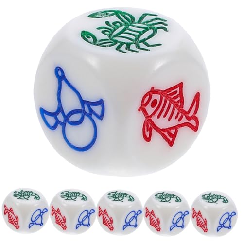 Milisten 6 Stück Teiliges Fish Shrimp Crab Party Würfel aus Robustem Resin Quadratische Ecken Vielseitige Spielwürfel für Gesellige Brettspiele und Traditionelle Spielrequisiten Milisten 6 Stück Teiliges Fish Shrimp Crab Party Würfel aus Robustem Resin Quadratische Ecken Vielseitige Spielwürfel für Gesellige Brettspiele und Traditionelle Spielrequisiten von Milisten