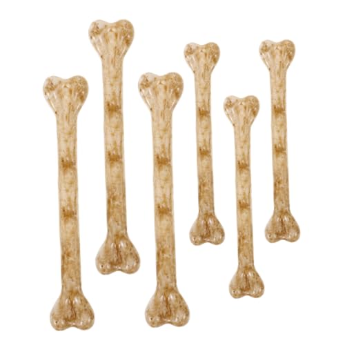Milisten 6 Stück Teiliges Halloween DIY Künstliche Mini Knochen mit Realistische Kunststoffknochen zum Basteln und Dekorieren für Party und Friedhofsdeko Skelett Accessoires von Milisten