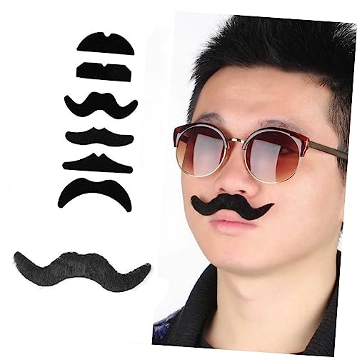 Milisten 6 Stück Teiliges Halloween Schnurrbart Selbstklebend Weiche Karneval Party Supplies Fake Schnurrbärte für Maskerade Kostüm und Bühnenauftritte Geeignet für Erwachsene von Milisten
