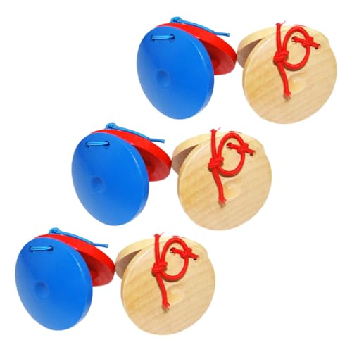 Milisten 6 Stück Teiliges Holz Kastagnetten Pädagogisches Musikspielzeug für Frühe Glatte Kanten Kindgerechte Fördert Rhythmusgefühl und Musikalische Wahrnehmung Milisten 6 Stück Teiliges Holz Kastagnetten Pädagogisches Musikspielzeug für Frühe Glatte Kanten Kindgerechte Fördert Rhythmusgefühl und Musikalische Wahrnehmung von Milisten