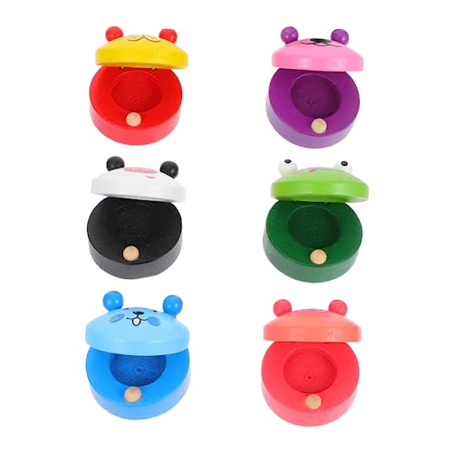 Milisten 6 Stück Teiliges Holz Kastagnetten Percussion Bunte Tiermotive Musikalisches Lerninstrument für Vorschulkinder Ab Jahren Milisten 6 Stück Teiliges Holz Kastagnetten Percussion Bunte Tiermotive Musikalisches Lerninstrument für Vorschulkinder Ab Jahren von Milisten