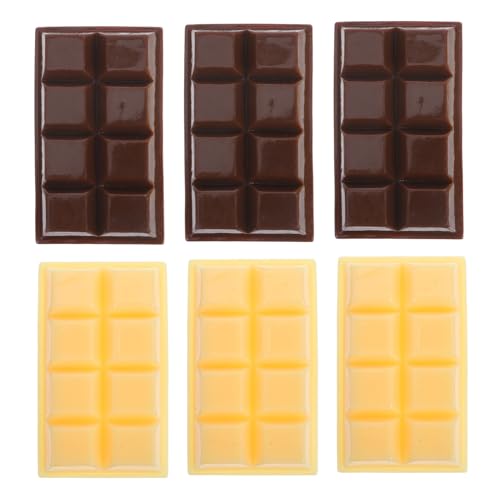 Milisten 6 Stück Teiliges Künstliche Schokoladenmodelle aus Resin Realistische Schokoladendekoration für Zuhause Hochzeiten und Feiertage Geschenkidee für Schokoladenliebhaber Milisten 6 Stück Teiliges Künstliche Schokoladenmodelle aus Resin Realistische Schokoladendekoration für Zuhause Hochzeiten und Feiertage Geschenkidee für Schokoladenliebhaber von Milisten