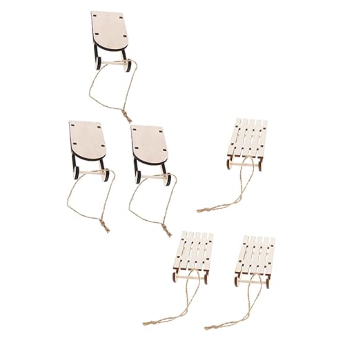 Milisten 6 Stück Teiliges Mini Holzschlitten Deko Unbemalt DIY Bastelset Weihnachtsschlitten Miniatur Weihnachtsbaumschmuck Festliche Tischdekoration für Zuhause Büro und Party Milisten 6 Stück Teiliges Mini Holzschlitten Deko Unbemalt DIY Bastelset Weihnachtsschlitten Miniatur Weihnachtsbaumschmuck Festliche Tischdekoration für Zuhause Büro und Party von Milisten