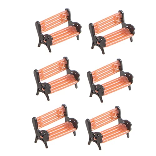 Milisten 6 Stück Teiliges Miniatur aus Hochwertigem Detailreiches Puppenhaus für DIY Modellbau Garten und Straßenszenen Geschenkidee für Bastelfreunde von Milisten