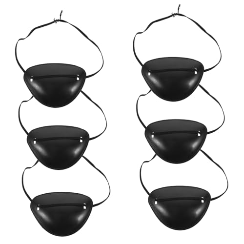 Milisten 6 Stück Teiliges Piraten Augenklappen Schwarze Cosplay Augenmasken Leichtes Kunststoffmaterial Wiederverwendbar für Halloween Party Dekoration und Rollenspiele Milisten 6 Stück Teiliges Piraten Augenklappen Schwarze Cosplay Augenmasken Leichtes Kunststoffmaterial Wiederverwendbar für Halloween Party Dekoration und Rollenspiele von Milisten