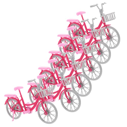 Milisten 6 Stück Teiliges Puppenfahrrad mit Beweglichen Gelenken Realistische Miniatur Fahrradmodelle für Puppenhaus Zubehör Interaktives für Kreative Rollenspiele von Milisten