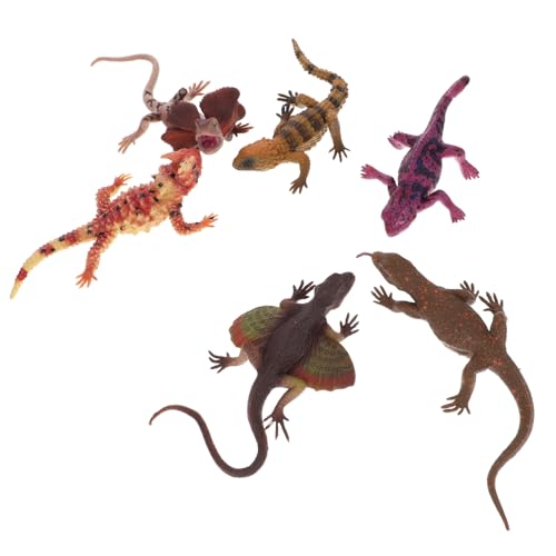 Milisten 6 Stück Teiliges Realistische Echsenfiguren aus TPR Lebensechte Reptilien spielzeuge Leichte für Terrarien Garten Party Dekoration Pädagogisch und Tragbar Milisten 6 Stück Teiliges Realistische Echsenfiguren aus TPR Lebensechte Reptilien spielzeuge Leichte für Terrarien Garten Party Dekoration Pädagogisch und Tragbar von Milisten