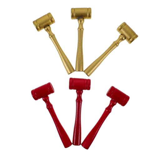 Milisten 6 Stück Teiliges Richterhammer Holzspielzeug Handlicher Langlebiger Gerichtshammer für Rollenspiel Versteigerung und Gerichtssaal für Jungen und Mädchen Milisten 6 Stück Teiliges Richterhammer Holzspielzeug Handlicher Langlebiger Gerichtshammer für Rollenspiel Versteigerung und Gerichtssaal für Jungen und Mädchen von Milisten