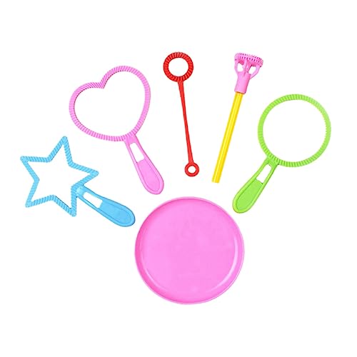 Milisten 6 Stück Teiliges Seifenblasen Set für Bunte Seifenblasenstäbe für Outdoor Partys Sicheres Blasenspielzeug Ab Jahren für Garten und Freizeit Zufällige Farbe Zufällige Farbe von Milisten