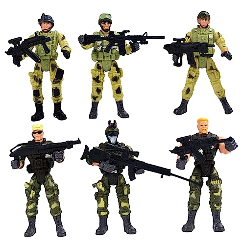 Milisten 6 Stück Teiliges Special Forces aus Realistische Soldatenfiguren Verschiedenen Posen Interaktives Lernspielzeug für Jungen und Mädchen Koordination und über Spezialeinheiten Milisten 6 Stück Teiliges Special Forces aus Realistische Soldatenfiguren Verschiedenen Posen Interaktives Lernspielzeug für Jungen und Mädchen Koordination und über Spezialeinheiten von Milisten