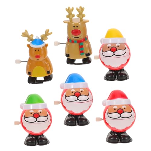Milisten 6 Stück Teiliges Wind-up Beweglichen Rentieren Mechanische Weihnachtsfiguren für Batteriefreie Partygeschenke Interaktive Kreative Xmas Spielwaren für Festliche Stimmung Milisten 6 Stück Teiliges Wind-up Beweglichen Rentieren Mechanische Weihnachtsfiguren für Batteriefreie Partygeschenke Interaktive Kreative Xmas Spielwaren für Festliche Stimmung von Milisten