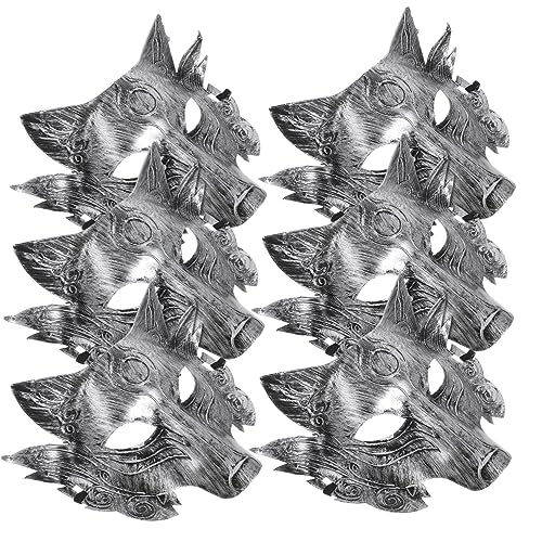Milisten 6 Stück Wolf Maske für Erwachsene Teiliges Halbe Gesichtsmaske für Halloween Cosplay und Maskenbälle Kreative Tiermasken für Partys und Fotografie Milisten 6 Stück Wolf Maske für Erwachsene Teiliges Halbe Gesichtsmaske für Halloween Cosplay und Maskenbälle Kreative Tiermasken für Partys und Fotografie von Milisten