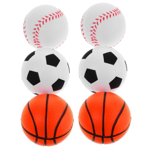 Milisten 6 Stück zusammendrücken Baseball sensorisch klein Mini Druckbälle entspannende Entlüftungsbälle Bälle für Stressabbaubälle Polyurethan Milisten 6 Stück zusammendrücken Baseball sensorisch klein Mini Druckbälle entspannende Entlüftungsbälle Bälle für Stressabbaubälle Polyurethan von Milisten