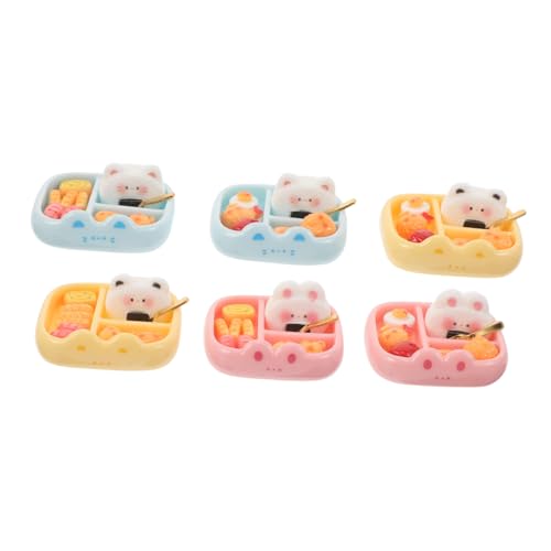 Milisten 6-teiliges Mini-Modell Japanischer Lebensmittel: Winzige Sushi-Lunchbox-Modelle – Miniatur-Lebensmittel-Requisiten Für Puppenhaus-Dekoration, Mikro-szenen- von Milisten