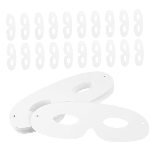 Milisten 60 Sätze Teiliges Weiße Papiermasken zum Bemalen Leichte Atmungsaktive Blanko gesichtsmasken für Halloween Karneval und Kreatives Gestalten Inklusive Elastischen Bändern für Milisten 60 Sätze Teiliges Weiße Papiermasken zum Bemalen Leichte Atmungsaktive Blanko gesichtsmasken für Halloween Karneval und Kreatives Gestalten Inklusive Elastischen Bändern für von Milisten