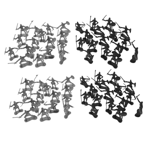 Milisten 60 Stück Teiliges Set Mittelalterliche Soldaten Spielfiguren aus Robustem Schwarze und Silberne Mini Armee für Edukatives Modell zur Historischen Entdeckung und Kreativen Milisten 60 Stück Teiliges Set Mittelalterliche Soldaten Spielfiguren aus Robustem Schwarze und Silberne Mini Armee für Edukatives Modell zur Historischen Entdeckung und Kreativen von Milisten