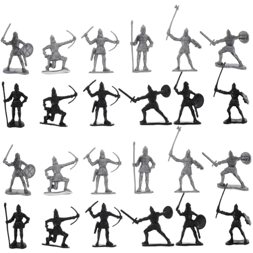 Milisten 60Stücke Spielzeugsoldaten Mittelalterliche Ritter Figuren Archaic Soldaten Actionfiguren Für Militärspielzeug Für Jungen Für Kreative Rollenspiele Milisten 60Stücke Spielzeugsoldaten Mittelalterliche Ritter Figuren Archaic Soldaten Actionfiguren Für Militärspielzeug Für Jungen Für Kreative Rollenspiele von Milisten