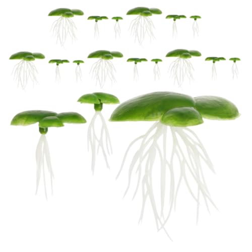 Milisten 6Er-Pack Künstliche Entengrütze Pflanzen Realistische Wasserpflanzen für Aquarien Dekoration Imitation von Schwimmenden Pflanzen mit Wurzeln für Teich und Fischbecken Dekoration Milisten 6Er-Pack Künstliche Entengrütze Pflanzen Realistische Wasserpflanzen für Aquarien Dekoration Imitation von Schwimmenden Pflanzen mit Wurzeln für Teich und Fischbecken Dekoration von Milisten