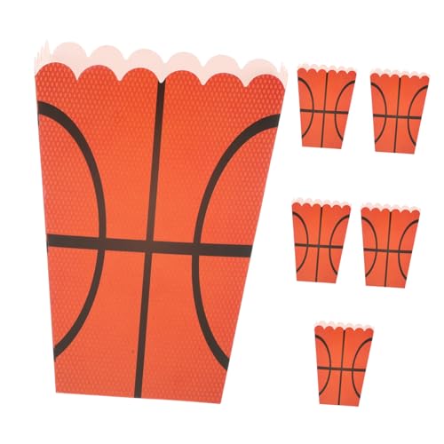 Milisten 6Stücke Basketball Popcorntüten Sportliche Snackboxen für Partys Geburtstagsfeiern und Filmabende aus Sicherem für Popcorn und Frites Große Kapazität Milisten 6Stücke Basketball Popcorntüten Sportliche Snackboxen für Partys Geburtstagsfeiern und Filmabende aus Sicherem für Popcorn und Frites Große Kapazität von Milisten