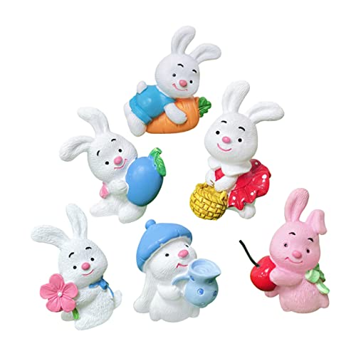 Milisten 6Stücke Bunny Figuren Figuren für Osterkuchen Dekoration Hasen Kuchentopper Hochwertigem Harz Torten und Miniaturgärten Milisten 6Stücke Bunny Figuren Figuren für Osterkuchen Dekoration Hasen Kuchentopper Hochwertigem Harz Torten und Miniaturgärten von Milisten
