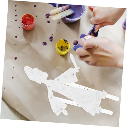 Milisten 6Stücke DIY Schattenpuppenspiel Bastelmaterialien für Traditionelles Chinesisches Handwerk Leicht und Transportabel zum Kreativen und Verschenken von Milisten