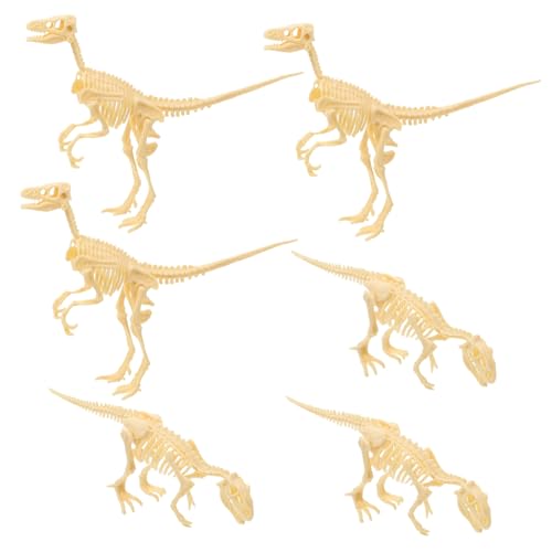 Milisten 6stücke Teiliges Dinosaurier-Skelett Modellset Für Spielzeug Kreativität Und Handfertigkeit Für Lernspiele Und Spielpartys von Milisten