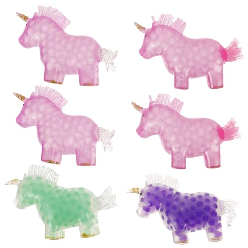 Milisten Einhorn Quetschspielzeug 6 Stücke Stressbälle für Kinder und Erwachsene Stressabbau Spielzeug Anti Stress Einhorn Sensorisches Spielzeug Partygeschenke für Mädchen von Milisten