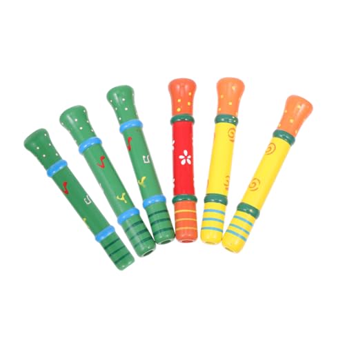 Milisten 6Stücke Holzpfeife für Teiliges Farbenfrohes Musikinstrument für Frühe Musikalische Partys und Kreative Spiele Milisten 6Stücke Holzpfeife für Teiliges Farbenfrohes Musikinstrument für Frühe Musikalische Partys und Kreative Spiele von Milisten