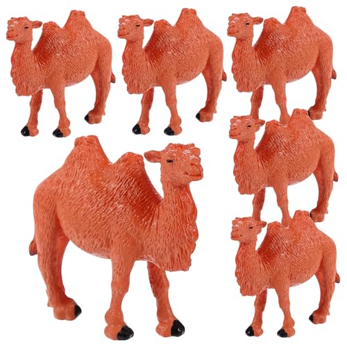 Milisten 6Stücke Kamelmodelle Realistische Tierfiguren aus Dekorative Ornamente für Garten und Kinderzimmer Lernspielzeug für Kleine Kamel Milisten 6Stücke Kamelmodelle Realistische Tierfiguren aus Dekorative Ornamente für Garten und Kinderzimmer Lernspielzeug für Kleine Kamel von Milisten