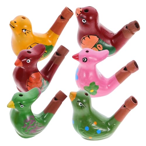 Milisten 6Stücke Keramik Wasservogelpfeifen für Exquisites Musikspielzeug im Gemischten Stil als Partygeschenk für Besondere Anlässe von Milisten