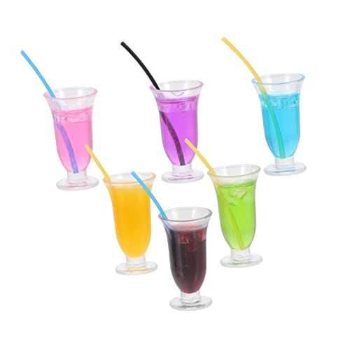 Milisten 6Stücke Mini Cocktail Ornament Teiliges Harz für Puppenhaus Mikrolandschaft Foto Requisiten Lebensmittelechtes Material Realistische Miniaturen Verschiedenen Milisten 6Stücke Mini Cocktail Ornament Teiliges Harz für Puppenhaus Mikrolandschaft Foto Requisiten Lebensmittelechtes Material Realistische Miniaturen Verschiedenen von Milisten