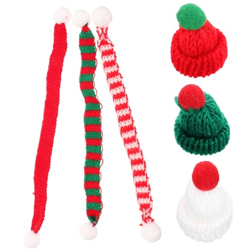 Milisten 6Stücke Mini Weihnachtsmützen Und Schals Teiliges DIY Weihnachtsdeko Zubehör Kreative Mini Weihnachtshüte Und Schals Für Telefonkofferdekoration Weinflaschen Und Tischdeko Milisten 6Stücke Mini Weihnachtsmützen Und Schals Teiliges DIY Weihnachtsdeko Zubehör Kreative Mini Weihnachtshüte Und Schals Für Telefonkofferdekoration Weinflaschen Und Tischdeko von Milisten
