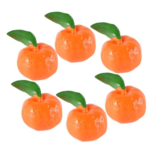 Milisten 6Stücke Orangen Modell Aus Realistische Gefälschte Orangen Für Foto Requisiten Und Obstdekoration Für Wohnkultur von Milisten