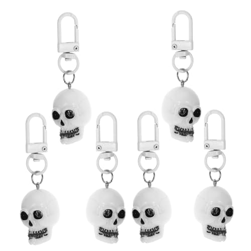 Milisten 6Stücke Schädel Schlüsselanhänger Halloween Dekoration Kreative Taschen Hängeornamente Einzigartiges Für Partys Und Tragbar von Milisten