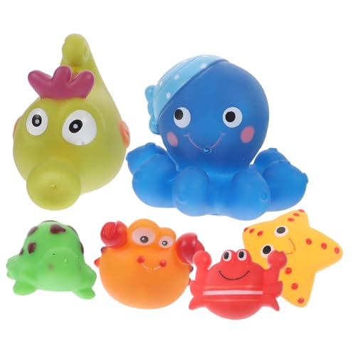 Milisten 6Stücke Teiliges Badespielzeug für Junge Mädchen Cartoon Wasser mit Meerestieren Sicher die Badewanne Fördert die Handentwicklung Milisten 6Stücke Teiliges Badespielzeug für Junge Mädchen Cartoon Wasser mit Meerestieren Sicher die Badewanne Fördert die Handentwicklung von Milisten