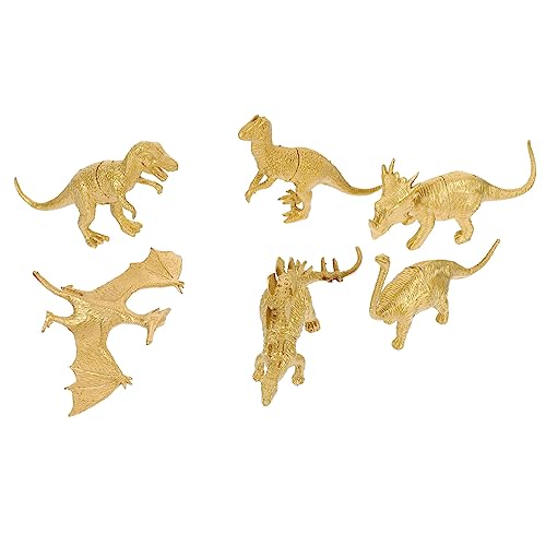 Milisten 6Stücke Teiliges Dinosaurier Modellspielzeug Realistische Dekoration für Kinderzimmer Lernspielzeug für Kreative Fantasie aus Hochwertigem Material Gefertigt von Milisten
