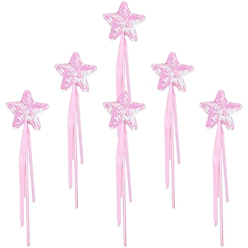 Milisten 6Stücke Teiliges Glitzer Star Zauberstab für Mädchen Feen Requisiten für Partys Cosplay und Geburtstagsgeschenke für Kinderunterhaltung und Bühnenaufführungen Milisten 6Stücke Teiliges Glitzer Star Zauberstab für Mädchen Feen Requisiten für Partys Cosplay und Geburtstagsgeschenke für Kinderunterhaltung und Bühnenaufführungen von Milisten