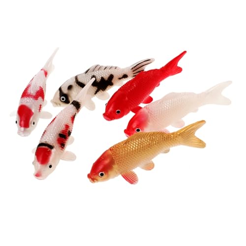 Milisten 6Stücke Teiliges Künstliche Figuren Realistische Aquarien Dekoration für Fischbecken Terrarien und Kompakte und Leichtgewichtige Ornamente für Lebendige von Milisten