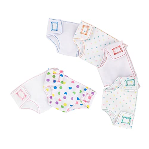 Milisten 6Stücke Teiliges Puppenkleidung für Babypuppen Puppenunterwäsche mit Druck Zubehör für Rollenspiele und Kreative Aktivitäten für Kleine von Milisten