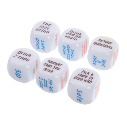 Milisten 6Stücke Teiliges Trinkspiel Würfelset aus Kreative Würfel für Partys und Spieleabende für Frechen Aufgaben für Unvergessliche Erlebnisse Milisten 6Stücke Teiliges Trinkspiel Würfelset aus Kreative Würfel für Partys und Spieleabende für Frechen Aufgaben für Unvergessliche Erlebnisse von Milisten