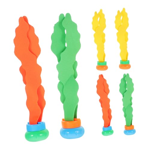 Milisten 6 Stück Sommer Tauchspielzeug für Kinder Seegras Wasserspielzeug Poolspiele Unterwasser Training Buntes Tauchspielzeug Eltern Kind Milisten 6 Stück Sommer Tauchspielzeug für Kinder Seegras Wasserspielzeug Poolspiele Unterwasser Training Buntes Tauchspielzeug Eltern Kind von Milisten