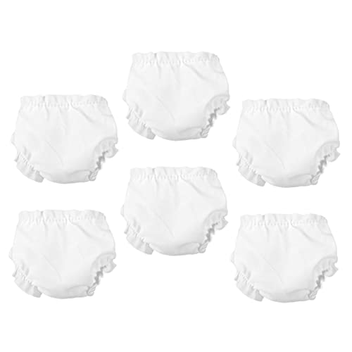 Milisten 6Stücke Wiederverwendbare Puppenunterhosen Für Puppen Verstellbare Puppenkleidung Langlebige Und Waschbare Puppenunterwäsche Zubehör Für Puppenhaus von Milisten