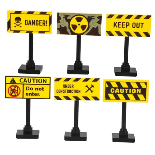 Milisten 6pcs Verkehrsstraßenschilder Playset Plastic Street Schilder Mini Bauspielzeug Verkehrskegel Warnschild Sicherheitsausbildung Spielzeug Für Jungen Mädchen Milisten 6pcs Verkehrsstraßenschilder Playset Plastic Street Schilder Mini Bauspielzeug Verkehrskegel Warnschild Sicherheitsausbildung Spielzeug Für Jungen Mädchen von Milisten