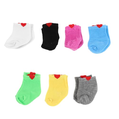 Milisten 7 Paare Puppensocken für American Doll Weiche Kostümsocken Farben Passgenaues Zubehör für Babypuppen Geeignet für Verkleidung und Sammelfiguren Milisten 7 Paare Puppensocken für American Doll Weiche Kostümsocken Farben Passgenaues Zubehör für Babypuppen Geeignet für Verkleidung und Sammelfiguren von Milisten