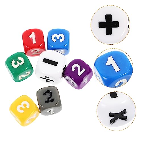 Milisten 7 Stück Arithmetische Würfel Spiel Würfel Mathematikzeichenwürfel Tischspielwürfel Lernspielzeug für Operator Würfel würfel stapeln lehrreich Acryl Milisten 7 Stück Arithmetische Würfel Spiel Würfel Mathematikzeichenwürfel Tischspielwürfel Lernspielzeug für Operator Würfel würfel stapeln lehrreich Acryl von Milisten