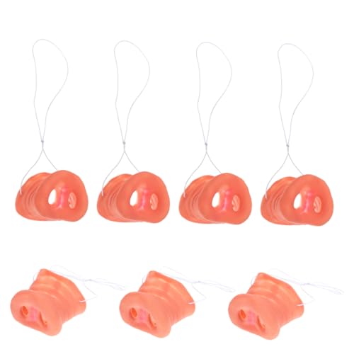Milisten 7 Stück Halloween-schweinenase Falsche Schweinenase Tierisches Nasenkostüm Tiergesicht Kostüm Halloween -partyzubehör Nasenkostüm Für Halloween Party Dekoration Rosa Vinyl von Milisten