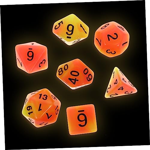 Milisten 7 Stück Lustige Würfelspiel-Requisiten Tragbare Spielwürfel Zubehör Für Partywürfel Gaming-würfel-Requisiten Brettspiel Würfel Leuchtende Würfel Green Harz Milisten 7 Stück Lustige Würfelspiel-Requisiten Tragbare Spielwürfel Zubehör Für Partywürfel Gaming-würfel-Requisiten Brettspiel Würfel Leuchtende Würfel Green Harz von Milisten