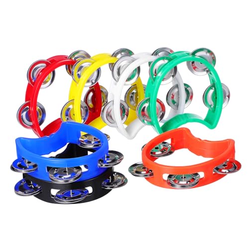 Milisten 7 Stück Schlaginstrument für Mini Handglocken Macher klimpern Tamburin Musikinstrumente für Tamburininstrument Hand Tamburin Musikinstrument Tamburin Plastik Milisten 7 Stück Schlaginstrument für Mini Handglocken Macher klimpern Tamburin Musikinstrumente für Tamburininstrument Hand Tamburin Musikinstrument Tamburin Plastik von Milisten